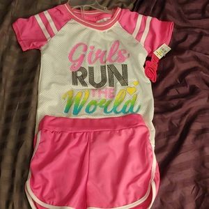Girls 2pc short set 6x